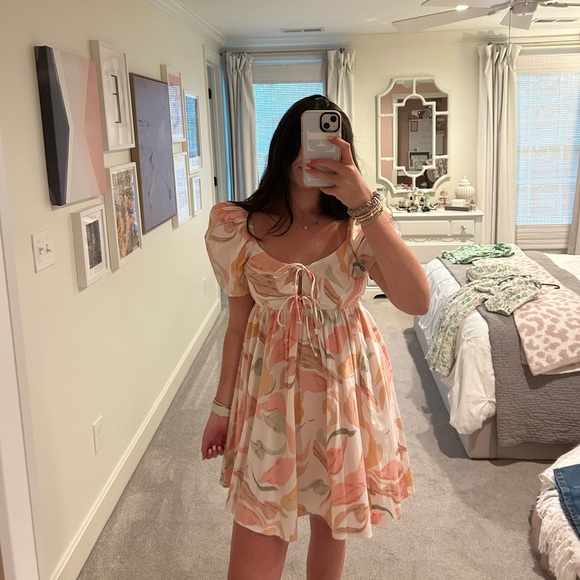 Abercrombie Puff Sleeve Dress - Picture 1 of 2